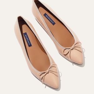 Margaux Ballet Flats - The Pointe - Rose Nappa 37.5